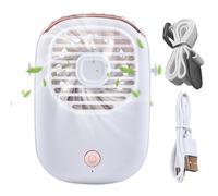 Generico Ventilatore Da Collo | Silenzioso Portatile Personale Ricaricabile,Ventilatore Elettrico Da Collo E Scrivania - Per Viaggio Spiaggia Casa Ufficio Pendolarismo Campeggio Outdoor Escursionismo