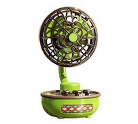 Generico Ventilatore da Scrivania,Angolo Regolabile Ricaricabile Raffreddamento - Ventilatore Da Comodino Retrò A Batteria - per Casa Ufficio Viaggi Campeggio Crociera Spiaggia Vacanza