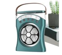 Genérico Ventilatore Da Scrivania Con Nebulizzatore | Ventilatore Ricaricabile Con Spruzzatore D'acqua - Raffreddamento 3 Velocità E Rotazione 180 Gradi Per Campeggio, Spiaggia, Camera Da