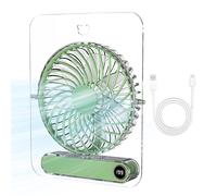 Generico Ventilatore da scrivania per ufficio | Dispositivo Pieghevole Trasparente Portatile USB a Cinque Velocità | Decorazione per scrivania da ufficio | per estate viaggi spiaggia sport escursioni