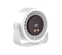 Generico Ventilatore Da Scrivania: Strumento Di Raffreddamento Portatile Personale Silenzioso | Ventola Da Tavolo Ricaricabile Tramite USB Con Flusso D'aria Elevato | Per L'estate, I Viaggi