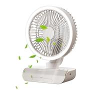 Genérico Ventilatore da tavolo oscillante, refrigeratore ad aria, ricaricabile, 2000 mAh