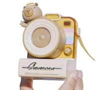 Generico Ventilatore Da Viaggio,Forma di Fotocamera Ricaricabile - Ventilatore Da Collo Portatile,per Donne Ragazze Adolescenti Attività Estive Sport Spiaggia Vacanza Campeggio Escursionismo Viaggi