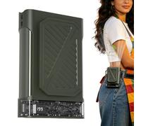 Genérico Ventilatore da vita con clip, portatile, ricaricabile