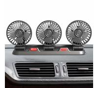 Generico Ventilatore per auto | Ventola a tre teste per SUV | Ventola USB/12V/24V, 2 velocità, ventola silenziosa per auto per camion SUV RV Nave da crociera Veicoli automatici