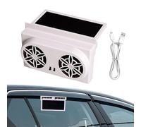 Genérico Ventilatore per finestra auto, ventilatore di scarico e ventilazione per auto a risparmio energetico, raffreddamento portatile per esterni di guida
