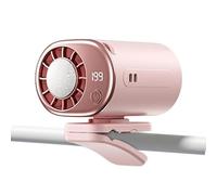 Generico Ventilatore Portatile a Clip | Climatizzatore Auto a LED con Rotazione a 360 Gradi | 199 Velocità Regolabili,per Camper, Auto, Sedan, Campeggio, Viaggi d'Affari, Vacanze,