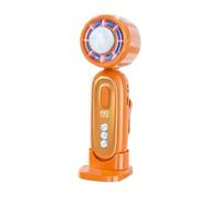 Generico Ventilatore Portatile A Mano - Display LED Ricaricabile Pieghevole | Ventilatore A Batteria | Per Estate Campeggio Spiaggia Pesca Outdoor Casa Ufficio Donne Uomini Bambini