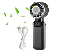 Generico Ventilatore Portatile A Mano - Pieghevole Silenzioso Raffreddamento Turbo 5 Velocità,Mini Palmare Da Scrivania | per Viaggi all'Aperto Spiaggia Campeggio Attività Ufficio Lavoro