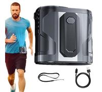 Genérico Ventilatore portatile a vita con clip - Ventilatore personale a cinghia pieghevole - Strumento ad alte prestazioni a basso rumore per lavoro viaggio campeggio all'aperto unisex