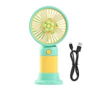 Generico Ventilatore Portatile,Con Base Ricaricabile Tramite USB Strumento Silenzioso | Ventilatore A Mano Portatile - Adatto Per Ufficio, Cucina, Casa, Viaggi, Interno Ed Esterno, Per Donne E Uomini
