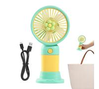 Generico Ventilatore Portatile | Con Base USB, Ricaricabile, Silenzioso, Strumento Estivo | Ventilatore Tascabile | Adatto Per Ufficio, Cucina, Casa, Viaggi, Interno Ed Esterno, Per Donne E Uomini