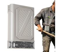 Generico Ventilatore Portatile con Clip in Vita - Ricaricabile - Ventilatore a Mani libere per Campeggio all'aperto Lavoro in Cantiere Ciclismo Pesca Sport Viaggi Pendolarismo Quotidiano Spiaggia