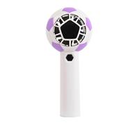 Generico Ventilatore Portatile con Luce LED, Alloggiamento per Diffusori di Fragranze, Batteria da 1200 mAh, Ideale per Guardare Le Partite di Calcio (Purple)