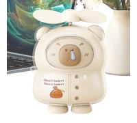 Generico Ventilatore Portatile per Viaggi - Soffiatore Aria Capibara | Ventilatore Portatile Silenzioso Ricaricabile USB a Mano per Adulti e Bambini Casa Scuola Ufficio Campeggio Viaggi