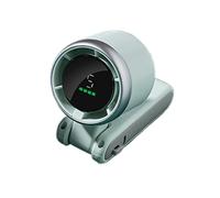 Genérico Ventilatore portatile portatile ricaricabile, da scrivania, pieghevole, personale, lunga durata della batteria, display digitale regolabile a 5 velocità, per donna