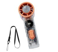 Generico Ventilatore Portatile Tascabile | Livelli Regolabili Da 1 A 100 Con Display Digitale E Ricarica USB,Ventilatore Per Trucco | per Viaggi Campeggio Outdoor Spiaggia Festival Sport Uffici