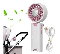 Generico Ventilatore Portatile | USB Ricaricabile con Clip Soffiante - Ventilatore a Batteria - per Interni, Esterni, Escursioni, Campeggio, Spiaggia, Corsa, Concerti, Casa, Ufficio, Palestra