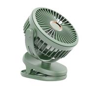 Genérico Ventilatore ricaricato, ventilatore a clip per il letto | Ventilatore da tavolo ridisurabile USB da tavolo, configurazione a 720 gradi, forte flusso d'aria, 4 velocità per casa