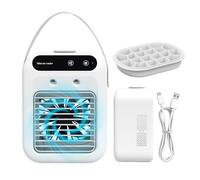 Generico Ventilatore Rinfrescante Aria | Rinfrescante Personale Aria Fresca - Accessorio Climatizzazione Con Vassoio Ghiaccio Per Camera Soggiorno Campeggio Appartamento