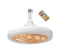 Generico Ventilatori Portatili Ventilatore Da Soffitto Con Ventilatore Sottile Chiuso Da Soffitto Nascosta Elettrico Portalampada Giunto Universale Regalo Estivo Per La Famiglia