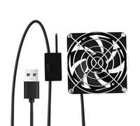 Generico Ventole per computer | Radiatore di raffreddamento USB da 5V sensibile alla temperatura,Ventola Da Case | per router ricevitore amplificatore modem, tv box casa, soggiorno officina e garage