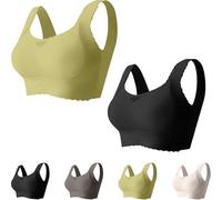 Generico Verafits Bra - LiftCharm - Comfortable Bust Lifting & Shaping Bra, Wireless Push up Sports Bras for Women (Black+Green,S)