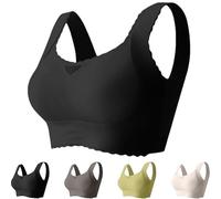 Generico Verafits Bra - LiftCharm - Comfortable Bust Lifting & Shaping Bra, Wireless Push up Sports Bras for Women (Black,S)
