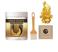 Generico Vernice Oro Per Legno, 300g Marcatori A Base D'Acqua, Vernice Oro Liquido Per Metalli A Base D'Acqua, per Porta Finestra Ringhiera in Ferro Mobili Ferramenta Artigianato Parete Legno