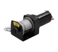 Generico Verricello Elettrico 12 V 1360 kg con Piastra e Rullo Passacavo,8.65kg,210230