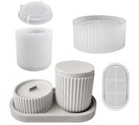 Generico Verro a Candela in Resina, in Scatola da binza per - in Cemento Janle Jar per ciondoli da Ciondolo 4X per succulente pianta di Resina AR