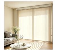 Generico Vertical Blinds for Sliding Glass Doors 110 70 140 170 190 210 260 cm, Light Filtering Fabric Window Blind, Privacy Vertical Windows Cordless Shades for Room Dividers(Beige,200cmWx120cm)