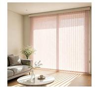 Generico Vertical Blinds for Sliding Glass Doors 110 70 140 170 190 210 260 cm, Light Filtering Fabric Window Blind, Privacy Vertical Windows Cordless Shades for Room Dividers(Rosa,300cmWx200cm)