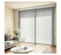 Generico Vertical Blinds for Sliding Glass Doors 110 70 140 170 190 210 260 cm, Light Filtering Fabric Window Blind, Privacy Vertical Windows Cordless Shades for Room Dividers(Grigio,130cmWx160cm)