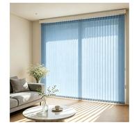 Generico Vertical Blinds for Sliding Glass Doors 110 70 140 170 190 210 260 cm, Light Filtering Fabric Window Blind, Privacy Vertical Windows Cordless Shades for Room Dividers(Azzurro,240cmWx220cm)