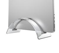 Generico Vertical Laptop Stand - 25x11x10cm Clear Dock Holder, Computer Organizer Gear | Vertical Laptop Stand For Desktops Laptops Office Home Daily Use Closed Laptops Desktops