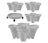 Generico Vertical Planter Tower,Stackable Garden Tower - Display Holder with Removable Tray Wheels, Flower Stand Gardening Accessories for Succulents Vegetable