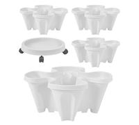 Generico Vertical Planter Tower,Stackable Garden Tower - Display Holder with Removable Tray Wheels, Flower Stand Gardening Accessories for Succulents Vegetable