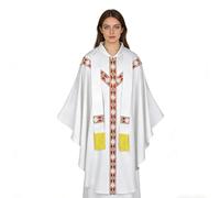 Generico Veste Sacerdotale Da Prete Per Chiesa Con Casula | Mantello Padre Messa per Cosplay Cerimonia e Scena per Carnevale Feste Matrimonio e Fotografia