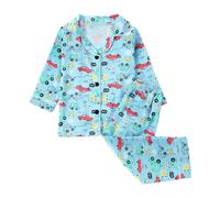 Generico Vestiti Bambino Bambini Pigiameria,Comodo Pigiama Biancheria Intima Termica Autunnale Invernale Pigiami Set Rimani al Caldo in Autunno e Inverno Facile Accesso per Bambine dai 2 ai 7 Anni