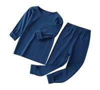 Generico Vestiti Bambino Bambini Pigiameria Comodo Pigiama Biancheria Intima Termica Camicetta a Maniche Lunghe Manica Lunga e con Pantaloni Lunghi Idea Regalo per Ragazze 1-12 Anni