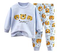 Generico Vestiti Bambino Bambini Pigiameria Comodo Pigiama Notte Invernale Biancheria da Kawaii Rimani al Caldo in Autunno e Inverno con Tasche Adatto per Il Gioco nel Tempo Libero