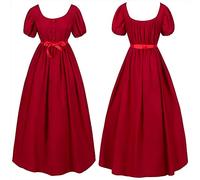 Generico Vestiti Halloween Donna Costumi Lungo Addams Corsetto Vestito Pirata Cosplay Angelo Adulto Vampira Rinascimentale Abiti Gotico Sexy Strega Abito Corpetto Vampiro Morticia Costume Rosso S