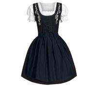 Generico Vestiti Tirolesi Donna Vestito Medievale Abito Tradizionale Bavarese Abiti Midi Per Le Signore Elegante Festa Octoberfest E Costume Carnevale Sexy