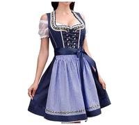 Generico Vestiti Tirolesi Donna Vestito Medievale Da Sexy Abiti Midi Per Le Signore Lunghi Costume Abito Taverna Bavarese Oktoberfest