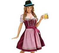 Genérico Vestito Donna - Cotone Poliestere Come Mostra Nella Figura | Costume Da Birra Per Le Donne | Abiti Tradizionali Oktoberfestt Tedesco | Set Di Abito De Di