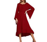 Generico Vestito Donna Curvy con Paillettes,Abito Lungo Medievale con Spalle Scoperte E Maniche Svasate Elegante Abito Che Definisce La Vita per Spettacoli Teatrali Banchetti E Celebrazioni