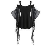 Generico Vestito Gotico Da Donna Pipistrello Gotico Da Palazzo Costumi Di Halloween Vintage Strega Vestito Da Steampunk Horror Carnevale Costume Da Strega In Pizzo Rinascimentale Abito Da Vampiro