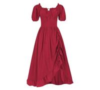 Generico Vestito Gotico Donna Costume Da Vampiro Ragazze Maniche Tromba Stile Medievale Abbigliamento Rinascimentale Sera Taglie Forti Manica Lunga Feste Principessa Dresses