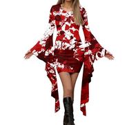 Generico Vestito Gotico Donna Maxi Abito Da Cosplay Costumi Medioevo Vampiressa Bambina Sera Taglie Forti Manica Lunga Costume Rinascimentale Halloween Carnevale